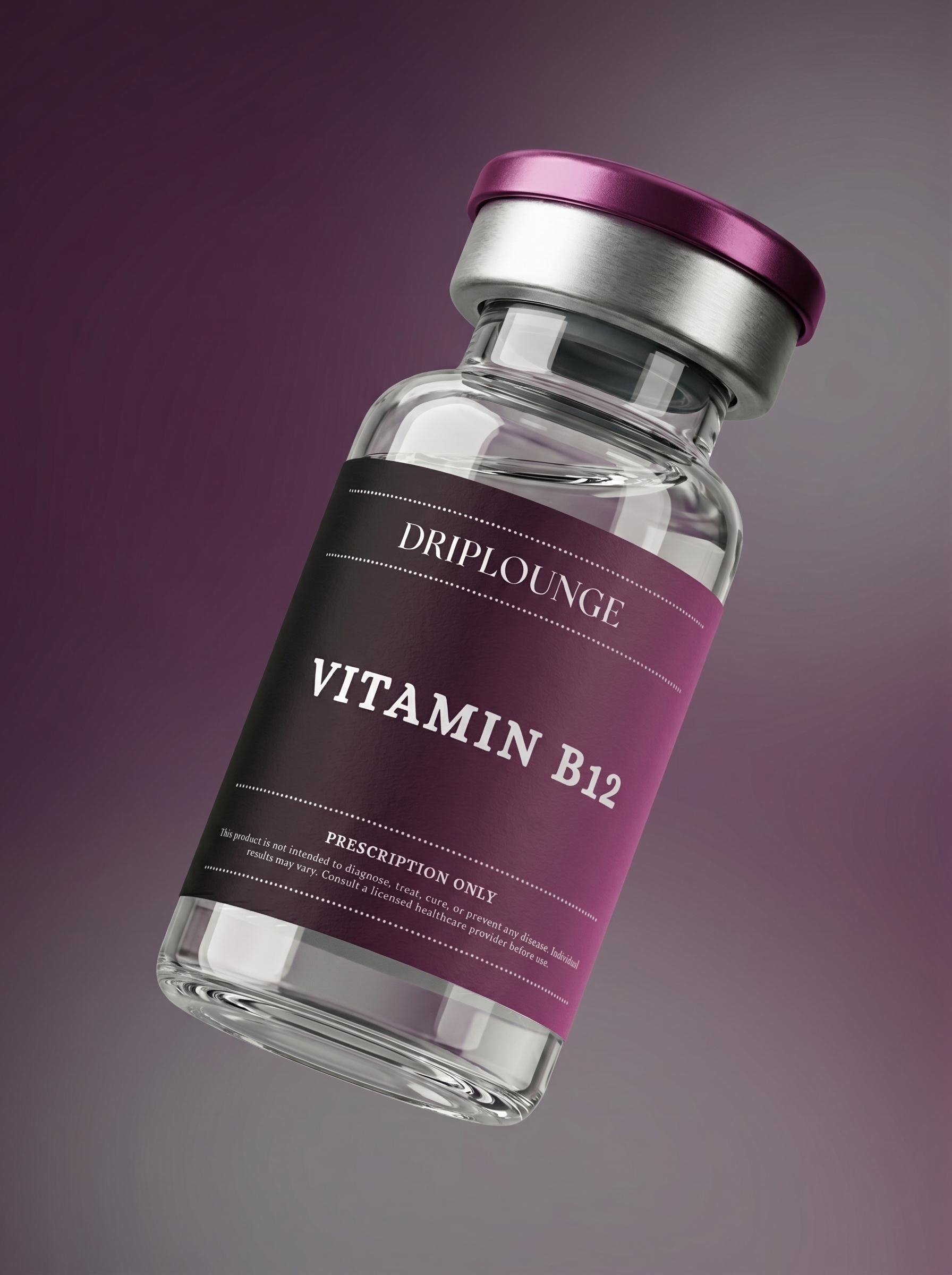 Vitamin B12 injection vial