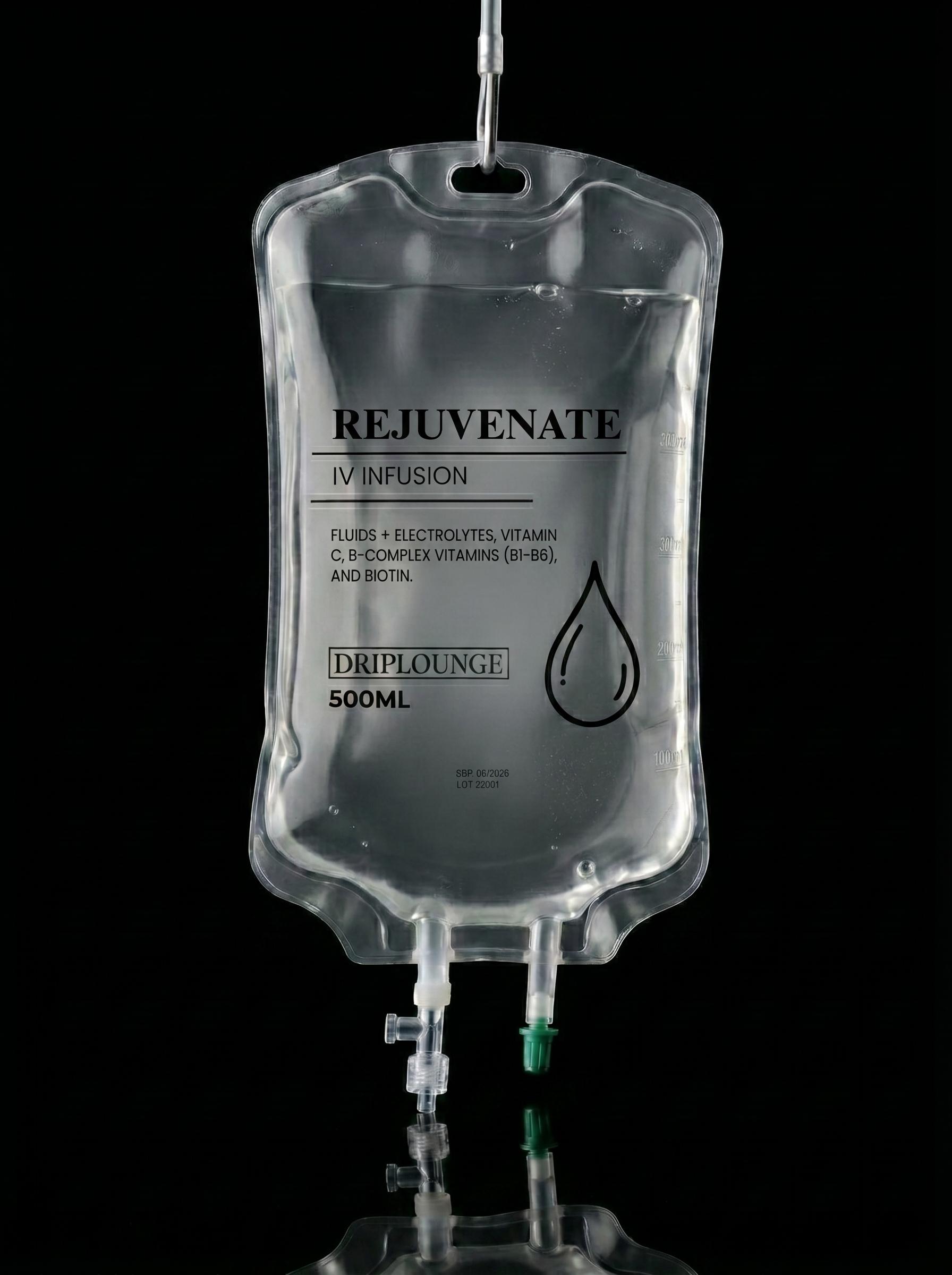 Rejuvenate IV infusion bag